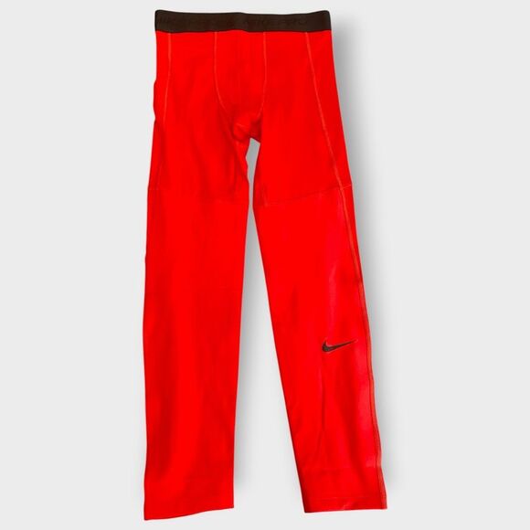 Nike Pro Dri-FIT Youth Red Compression Pants Kids size Large FJ6821-657 New - Picture 1 of 10